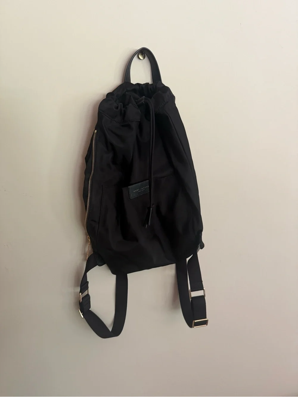 Marc Jacob’s Black Drawstring Backpack